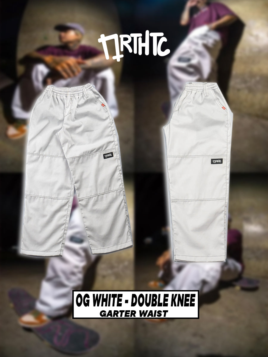 Double Knee - White - Garterize